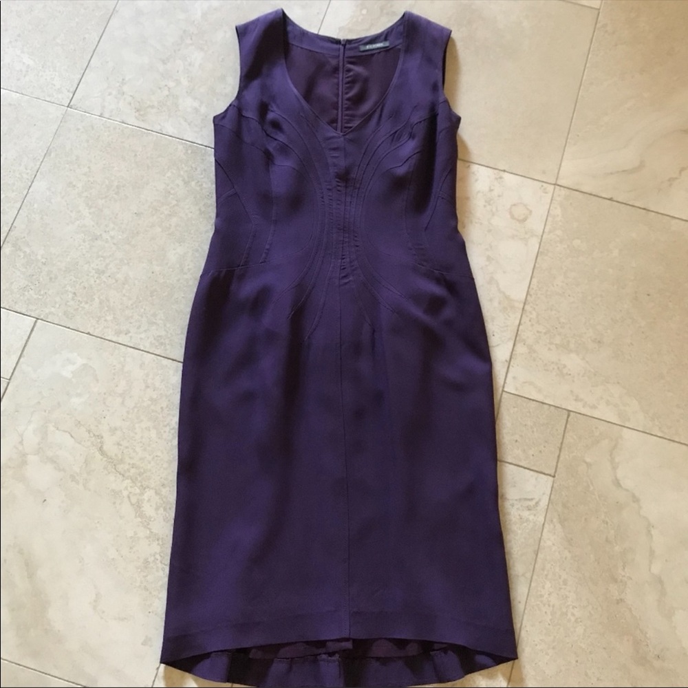 Zac Posen V neck Couture Dress